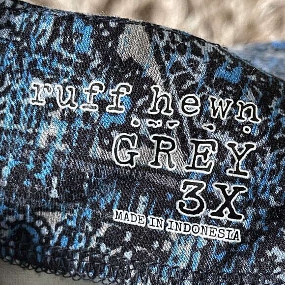 Ruff Hewn Women's Tiered Bell Long Sleeve Paisley Top Gothic Grunge Size 3X Work - Picture 15 of 16